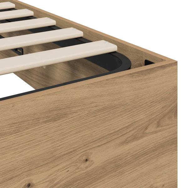 Ottoman Bettgestell Kunsthandwerk Eiche 193 x 120 x 25 cm