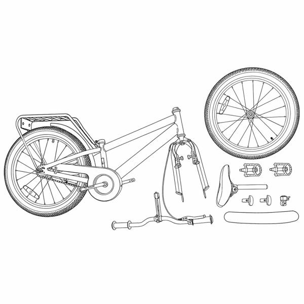 Kinderfahrrad 20 Zoll für 6-11 Jahre alt Rot