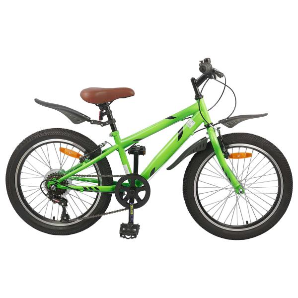 ARDEBO.de - Kinderfahrrad 20 Zoll 6-Speed für 6-11 Jahre alt Grün