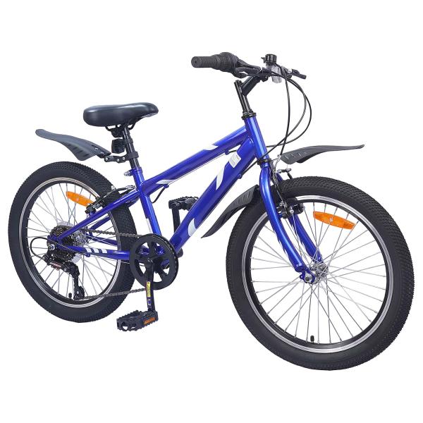 Kinderfahrrad 20 Zoll 6-Speed für 6-11 Jahre alt Dunkelblau