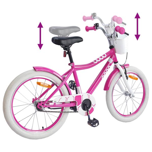 Kinderfahrrad 20 Zoll für 6-11 Jahre alt Rosa