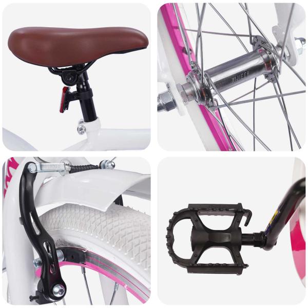 Kinderfahrrad 20 Zoll für 6-11 Jahre alt Weiß