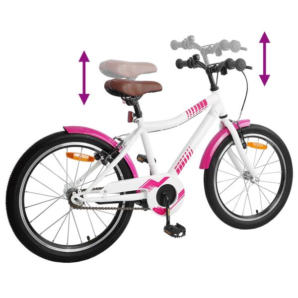 Kinderfahrrad 20 Zoll für 6-11 Jahre alt Rosa