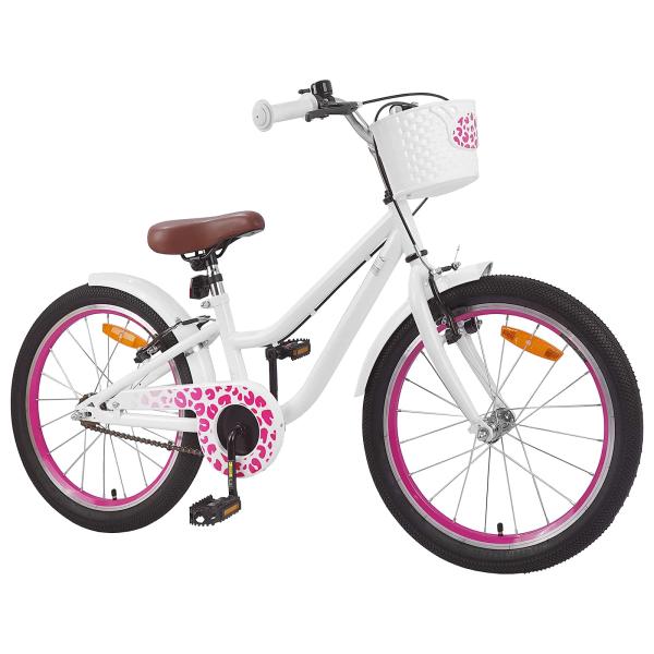 Kinderfahrrad 20 Zoll für 6-11 Jahre alt Weiß
