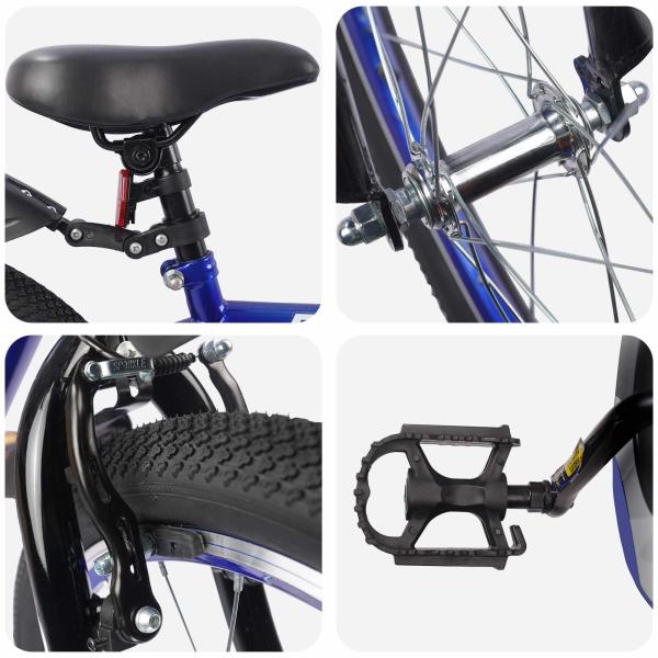 Kinderfahrrad 20 Zoll für 6-11 Jahre alt Dunkelblau