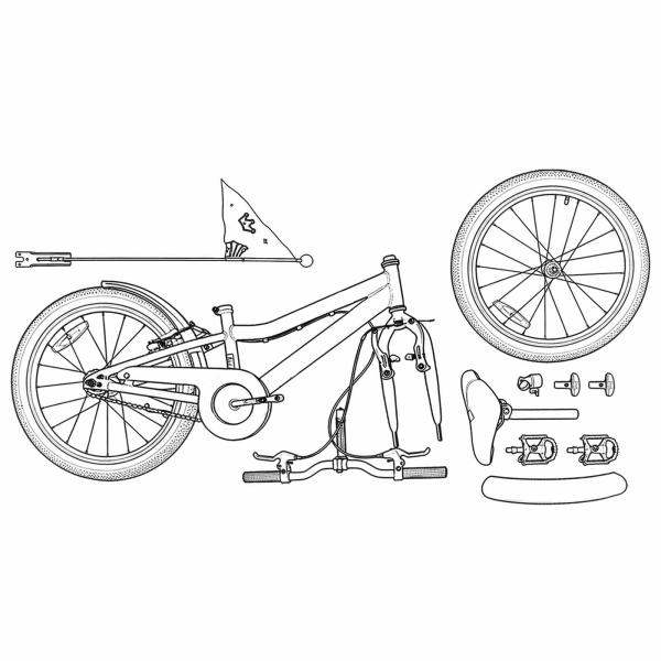 Kinderfahrrad 20 Zoll für 6-11 Jahre alt Dunkelblau