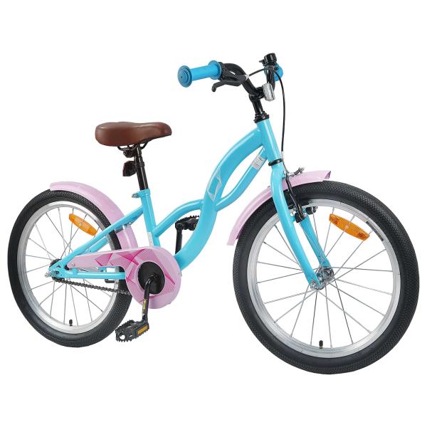 Kinderfahrrad 20 Zoll für 6-11 Jahre alt Himmelblau