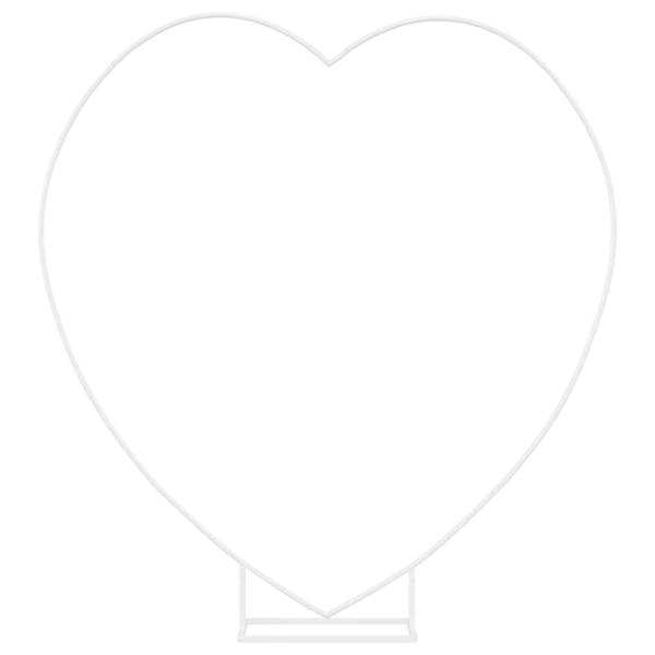 Hochzeitsbogen Weiß 195 x 35 x 211 cm Stahl