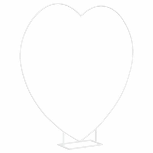 Hochzeitsbogen Weiß 195 x 35 x 211 cm Stahl