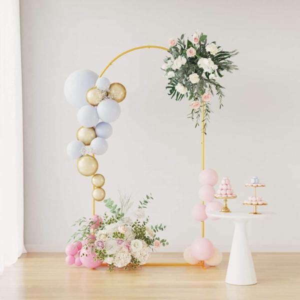 Hochzeitsbogen Gold 100 x 39 x 200 cm Stahl