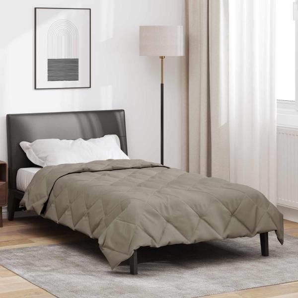 ARDEBO.de - Sommerdecke 200 x 155 cm Sommer 200 gsm Hellgrau
