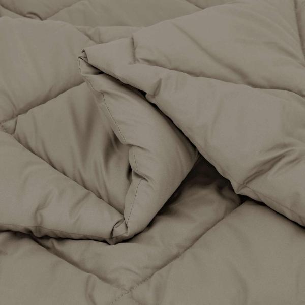 Sommerdecke Hellgrau 220 x 140 cm Mikrofaser