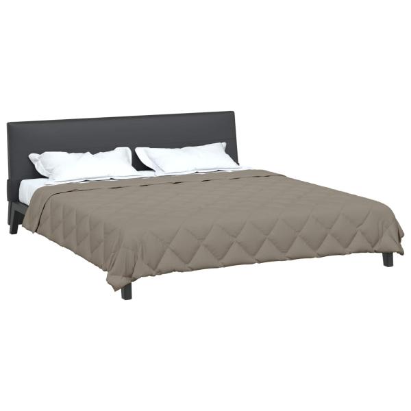 Sommerdecke Hellgrau 220 x 200 cm Mikrofaser