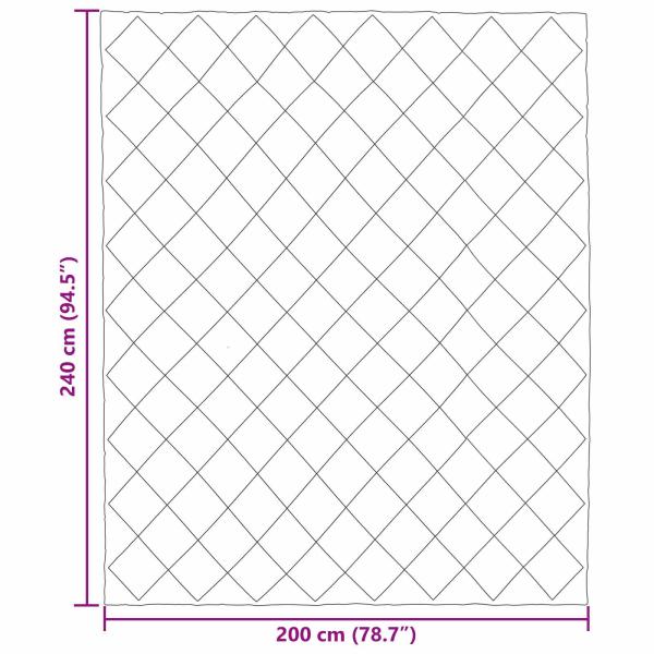 Winterbettdecke Schwarz und Anthrazit 240 x 200 cm Mikrofaser