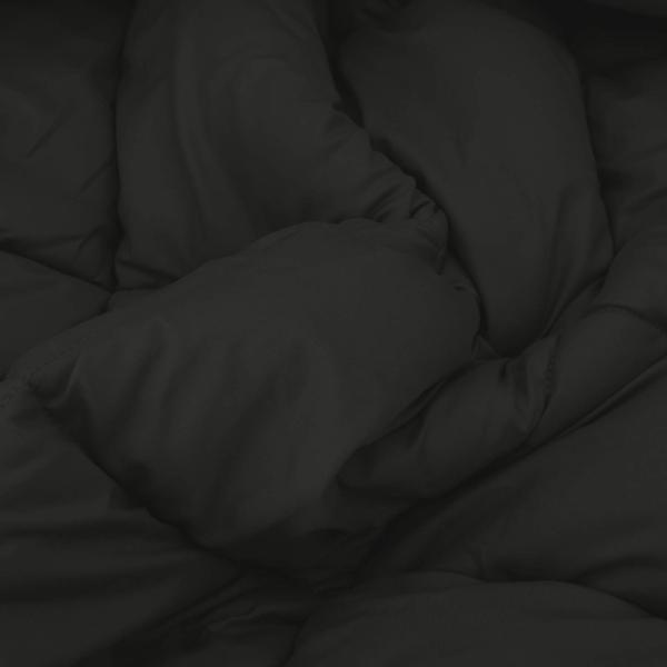 Winterbettdecke Schwarz und Anthrazit 240 x 200 cm Mikrofaser