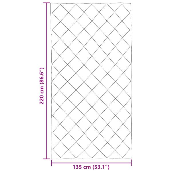 Winterbettdecke Hellgrau 220 x 135 cm Mikrofaser