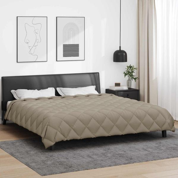 ARDEBO.de - Winterbettdecke 220 x 260 cm 450 g/m² Hellgrau