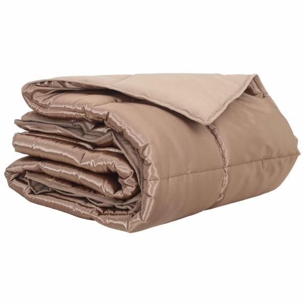 Sommerdecke Gold 220 x 140 cm Satin und Mikrofaser