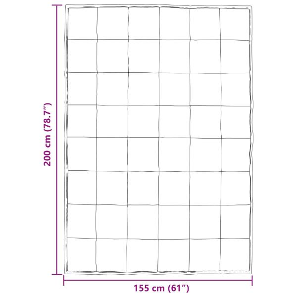 Sommerdecke Silber 200 x 155 cm Satin und Mikrofaser