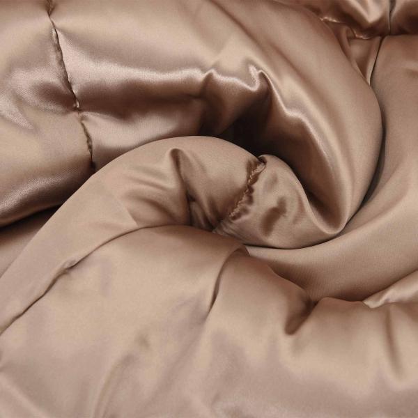 ARDEBO.de - Ganzjahresbettdecke Gold 220 x 135 cm Satin und Mikrofaser