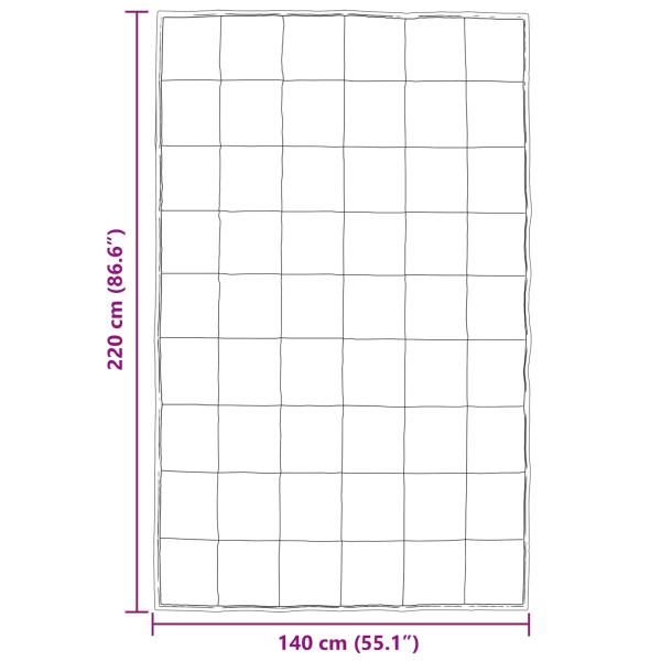 Ganzjahresbettdecke Gold 220 x 140 cm Satin und Mikrofaser