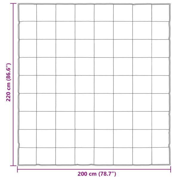 Ganzjahresbettdecke Gold 220 x 200 cm Satin und Mikrofaser