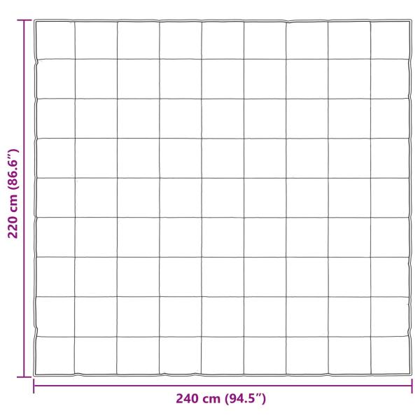 Ganzjahresbettdecke Gold 220 x 240 cm Satin und Mikrofaser
