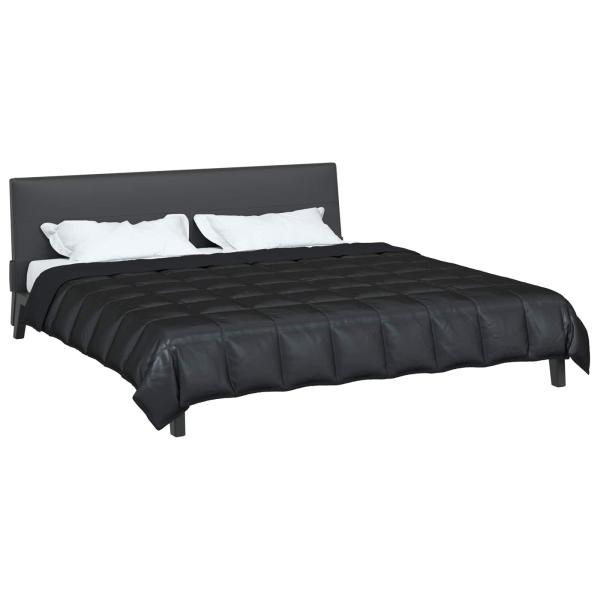 Ganzjahresbettdecke 220 x 260 cm 300 g/m² Schwarz
