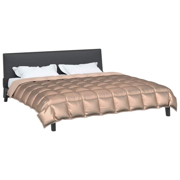 Winterbettdecke Gold 240 x 200 cm Satin und Mikrofaser