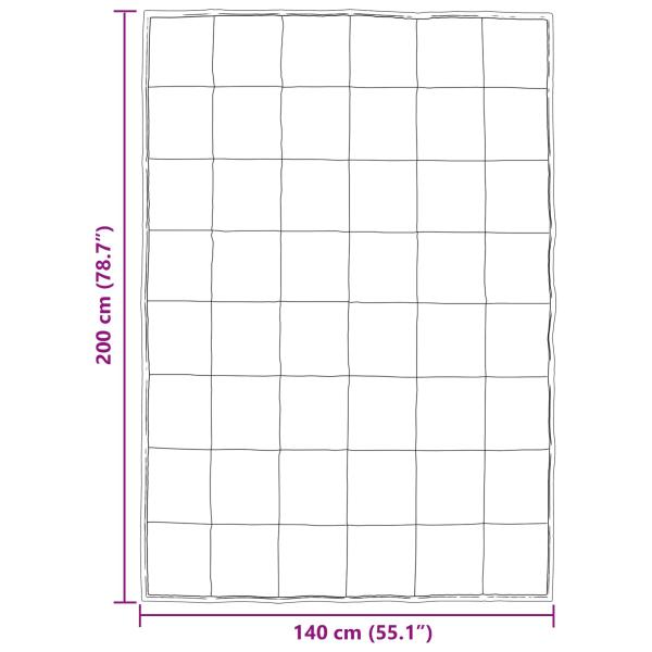 Winterbettdecke Schwarz 200 x 140 cm Satin und Mikrofaser