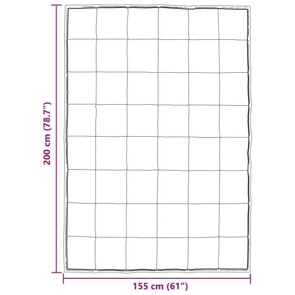 Winterbettdecke Silber 200 x 155 cm Satin und Mikrofaser