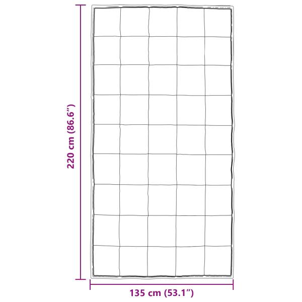 Winterbettdecke Silber 220 x 135 cm Satin und Mikrofaser