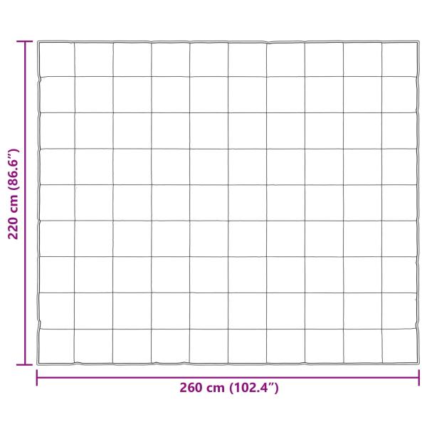 Winterbettdecke Silber 220 x 260 cm Satin und Mikrofaser