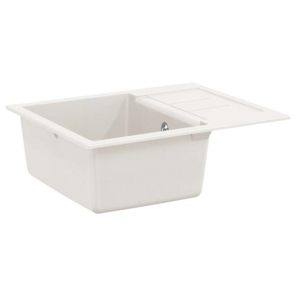 ARDEBO.de - Waschbecken Weiß 620 x 500 mm 80% Quarz und 20% Harz