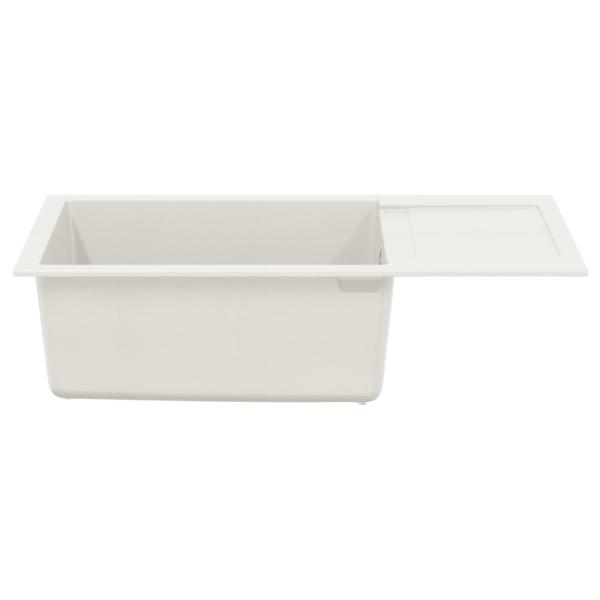 Waschbecken Weiß 780 x 500 mm 80% Quarz und 20% Harz