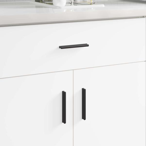 ARDEBO.de - Griff 973 pcs Schwarz 106 x 7,4 x 15,5 mm Aluminium