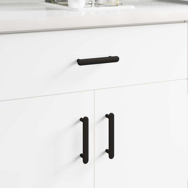 ARDEBO.de - Schrankgriff 12 pcs Schwarz 121 x 16.6 x 28.3 mm Eisen