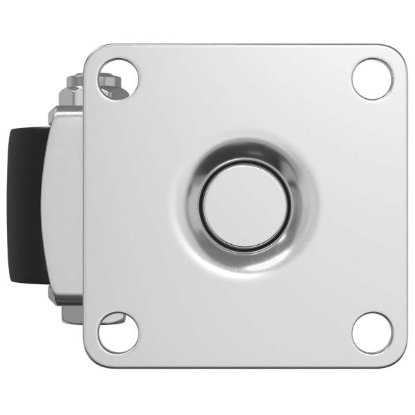 Bockrolle 2 pcs Silber 50 mm Nylon