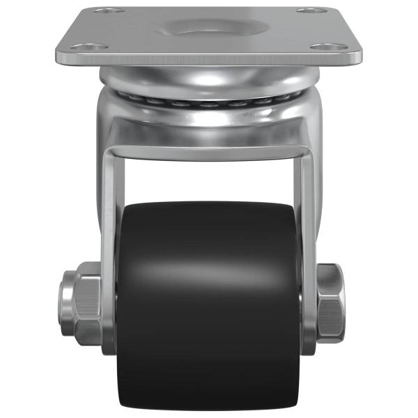 Bockrolle 12 pcs Silber 50 mm Nylon