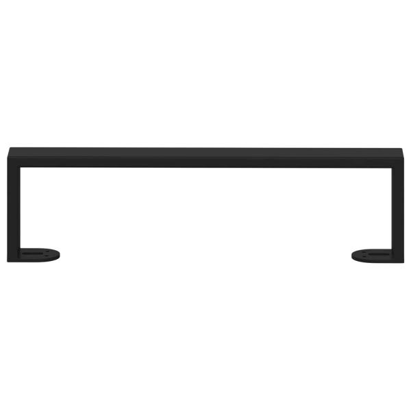 Möbelbeine 12 pcs Schwarz 37,6 x 4 x 10 mm Eisen