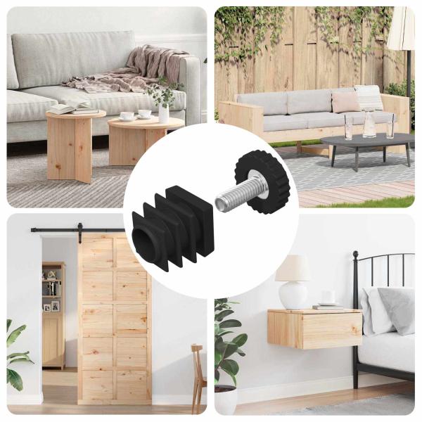 ARDEBO.de - Möbel Leveler Verstellbar 1895 pcs Schwarz PP