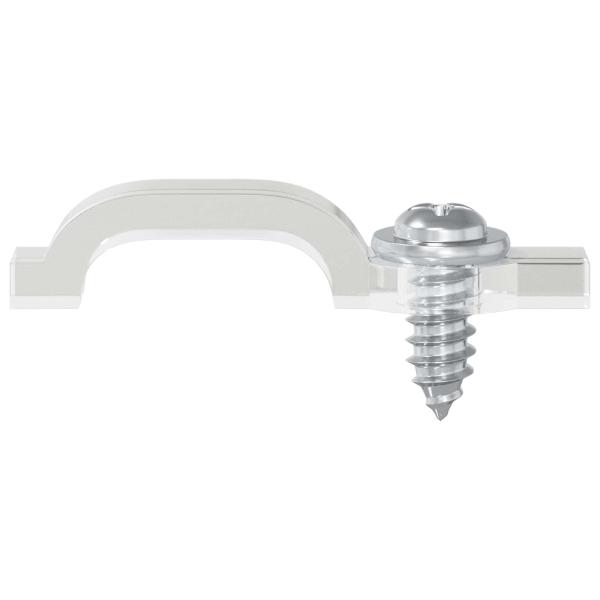 LED Streifen Clips 12 pcs Transparent 2 x 1 x 0.5 cm