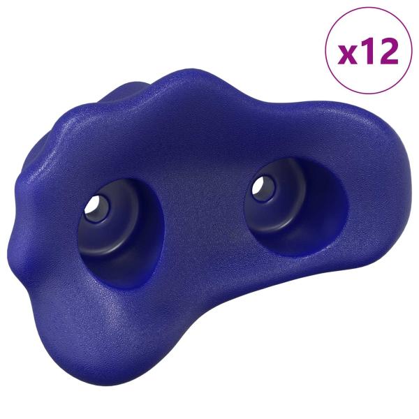 Klettergriff 12 pcs Blau 100 x 67 x 43 mm PP