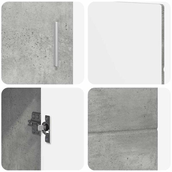 Sideboard Beton Grau 88,5 x 30,5 x 55,5 cm Holzwerkstoff