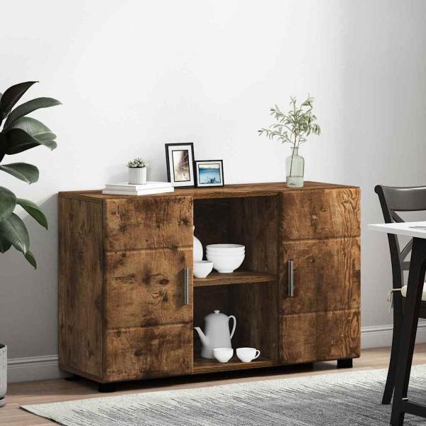 Sideboard Geräucherte Eiche 88,5 x 30,5 x 55,5 cm Holzwerkstoff