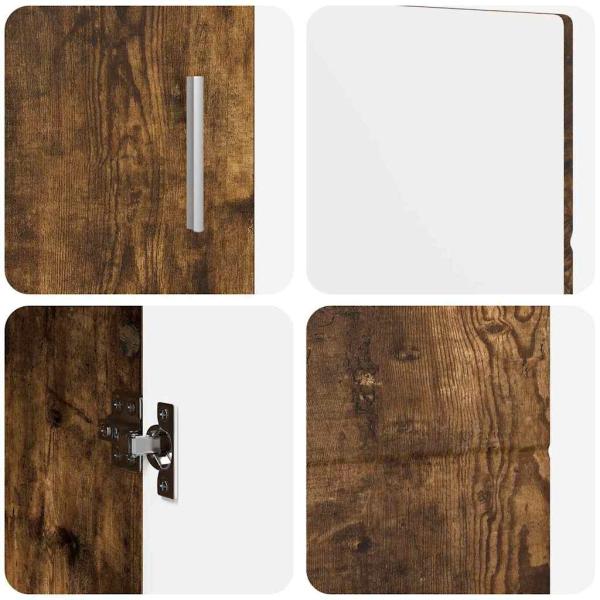 Sideboard Geräucherte Eiche 88,5 x 30,5 x 55,5 cm Holzwerkstoff