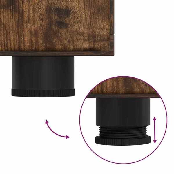 Sideboard Geräucherte Eiche 88,5 x 30,5 x 55,5 cm Holzwerkstoff