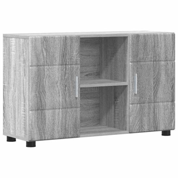 ARDEBO.de - Sideboard Graues Sonoma 88,5 x 30,5 x 55,5 cm Holzwerkstoff