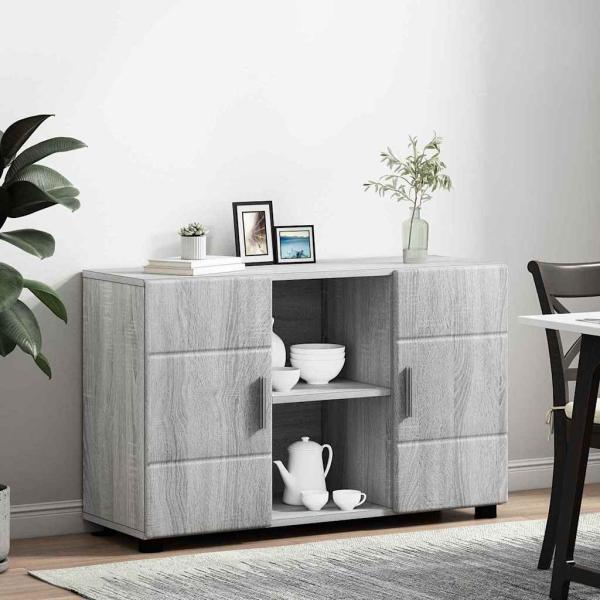 Sideboard Graues Sonoma 88,5 x 30,5 x 55,5 cm Holzwerkstoff