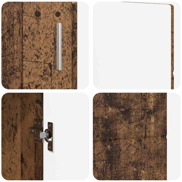 Sideboard mit Regal Altholz 88,5 x 30,5 x 55,5 cm Holzwerkstoff